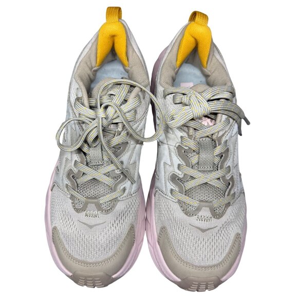 Hoka One One W Anacapa Breeze Low Womens Shoes Size 7B US Vibram Sole Beige/Pink - Picture 2 of 13
